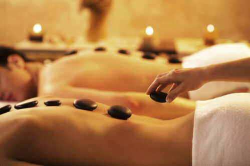 Hot stone therapy.
